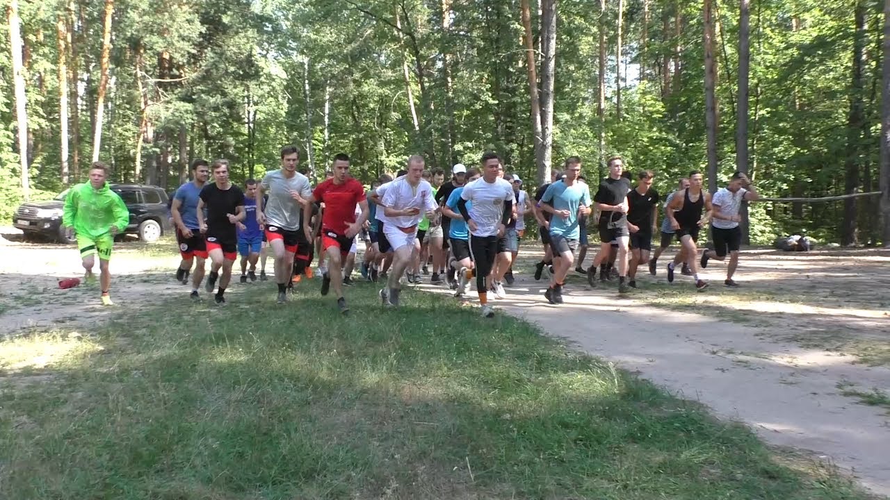 Студенты, приехавших на строительство «МБИР» пробежали кросс по биатлонной трассе Димитровграда