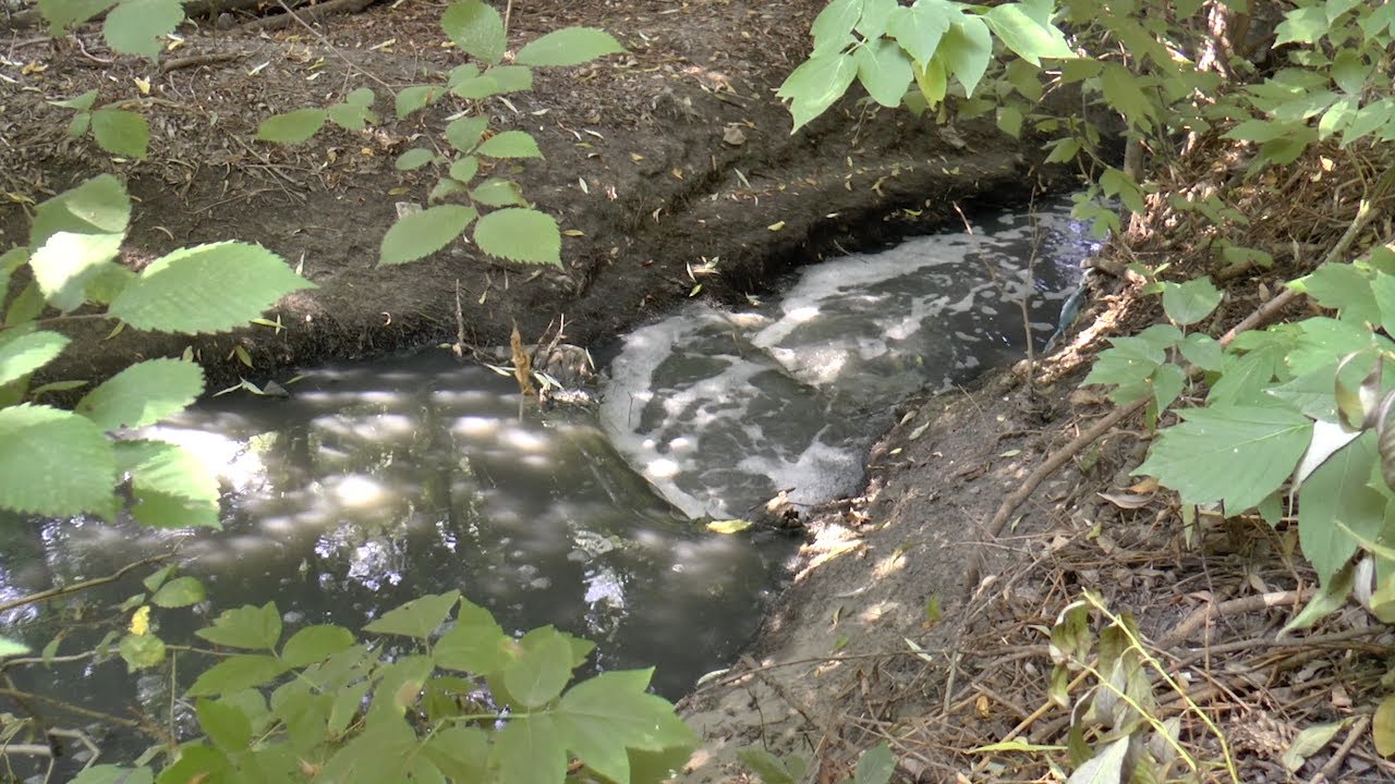 Мерзкий запах в городе. Ручей на Опытном поле