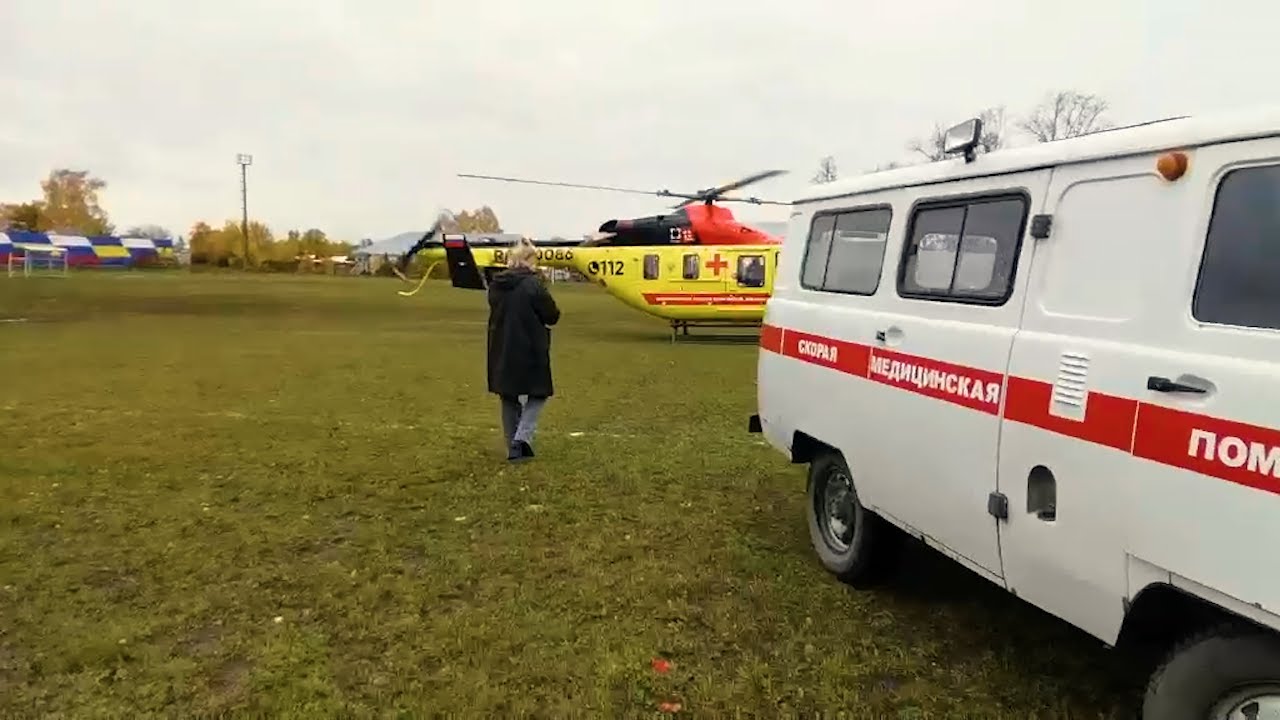 Винтокрылая скорая помощь. Небесные спасители из ульяновской санавиации помогли первому пациенту