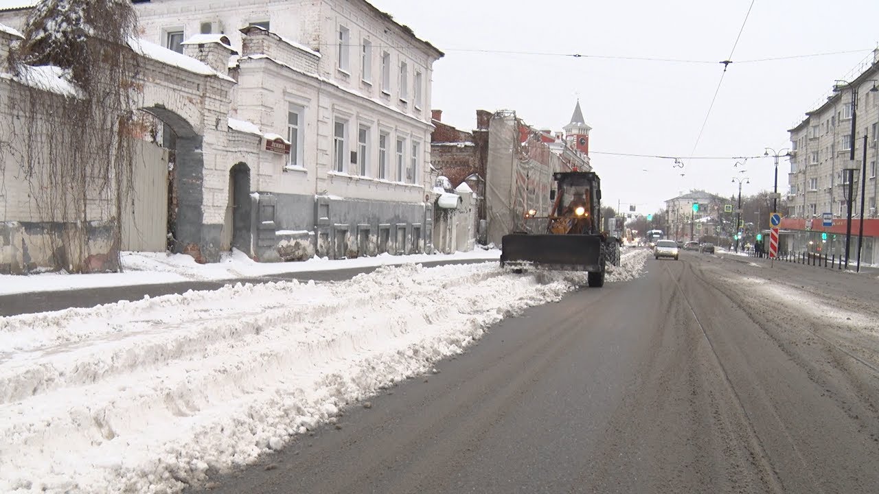 Последствия снегопада. В Ульяновске идет круглосуточная борьба со стихией