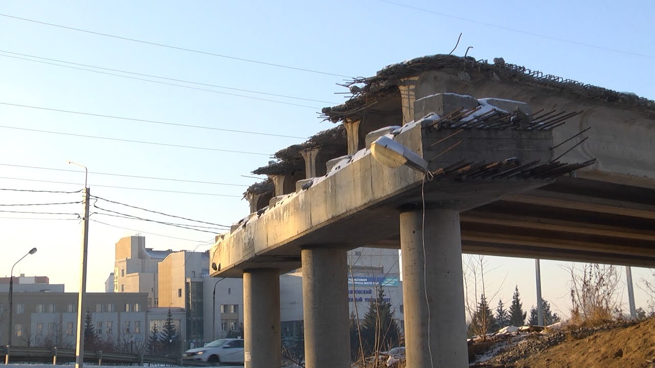 У стройки нет периодов. Зима не помешала масштабному строительству и обновлению мостов в Ульяновске