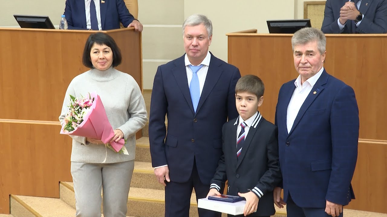 Ульяновский школьник получил нагрудный знак «Горячее сердце» за предотвращение пожара